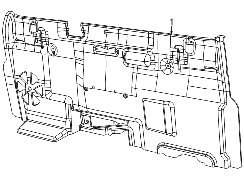 2025 Ram 1500 Interior Trim - Cab Diagram 2 - Thumbnail