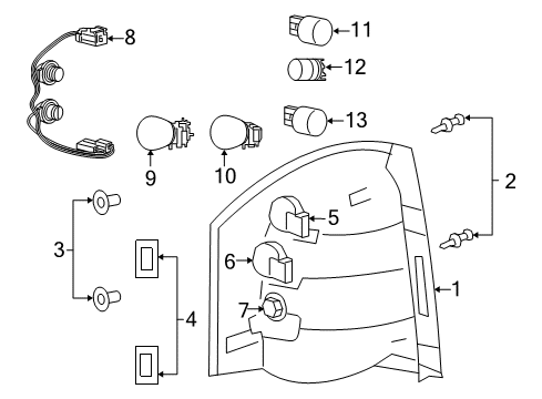 2007 Jeep Compass Headlamp Bulb Diagram for 68604855AA