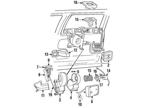 1988 Dodge Grand Caravan Control Valve Diagram for 3849321