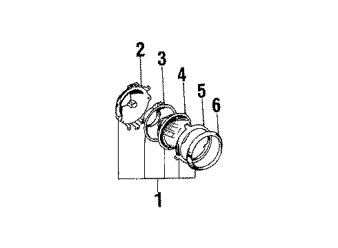 1985 Jeep Scrambler Sealed Beam Diagram for L0HJ6024