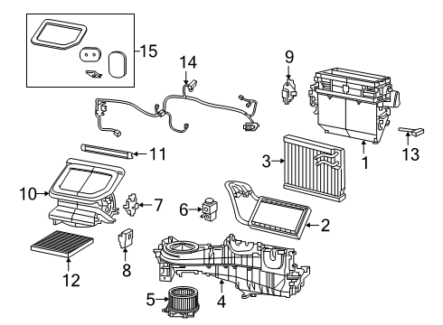 2025 Jeep Gladiator Wiring A/C And Heater Diagram for 68309388AA