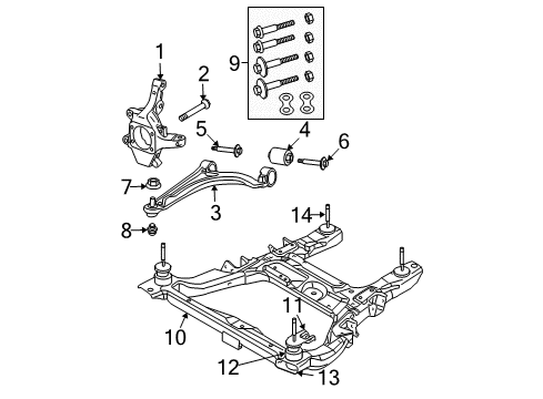 2007 Chrysler Pacifica Isolator, Upper Diagram for 4880343AB