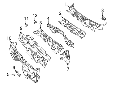 2025 Ram 3500 Silencer - Dash Panel Diagram for 68594803AA