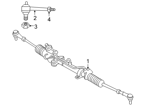 2004 Dodge Neon Steering Gear Diagram for 5105330AB