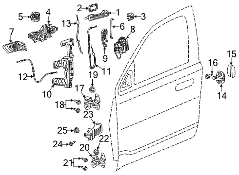 2019 Ram 1500 Window Switch, Front Passenger Side Diagram for 68320751AA