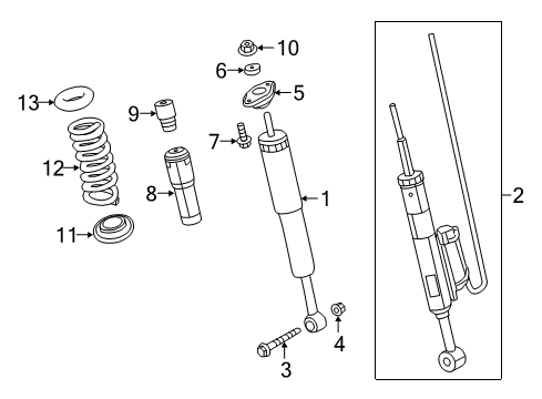 2015 Dodge Charger Bumper, Rear Diagram for 4895302AB