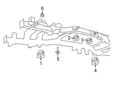 2013 Ram 3500 Cushion, Center Diagram for 5090614AB