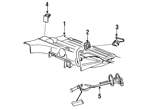 1984 Chrysler New Yorker Oil Pressure Sending Unit Diagram for 4169629
