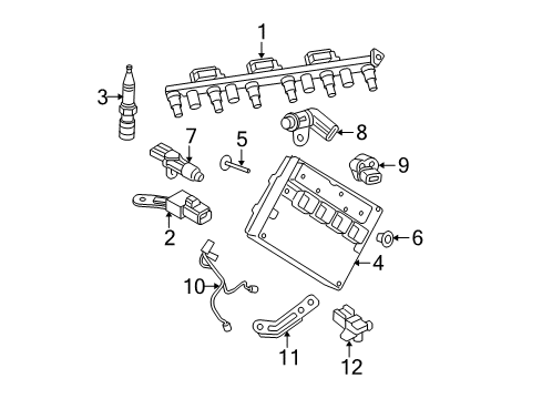 2005 Jeep Grand Cherokee Spark Plug Diagram for SPZFR6F11G