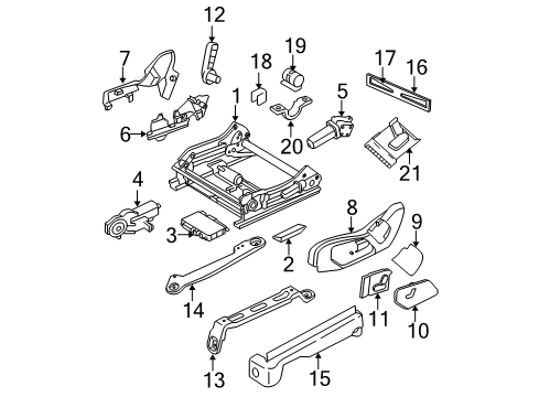 2006 Jeep Commander Handle, Brown/Dark Gray, Driver Side Diagram for 1BG531DVAA