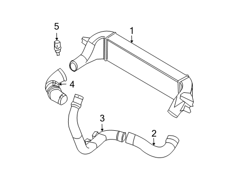 2005 Dodge Neon Intercooler Diagram for 5278944AD