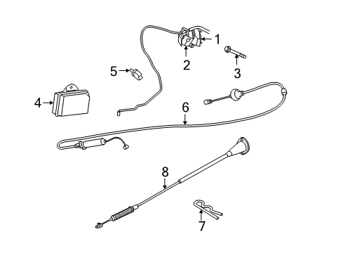 2007 Jeep Commander Fuel Pump Diagram for 5143579AQ
