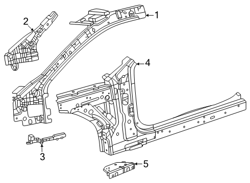 2024 Dodge Charger Daytona Hinge Pillar Diagram 1 - Thumbnail