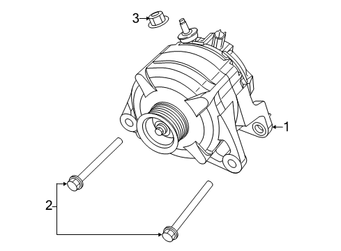 2015 Ram 3500 Alternator Diagram for 56029644AB