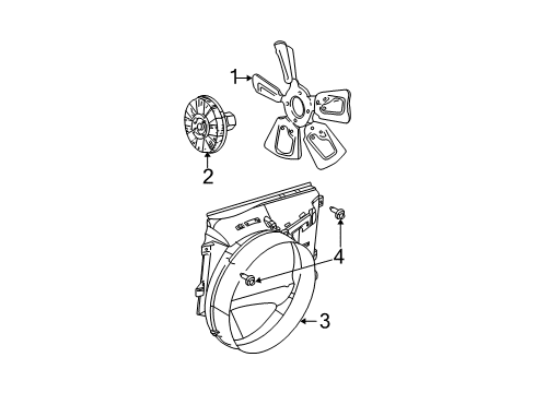 2003 Dodge Ram 1500 Cooling Fan Diagram 2 - Thumbnail