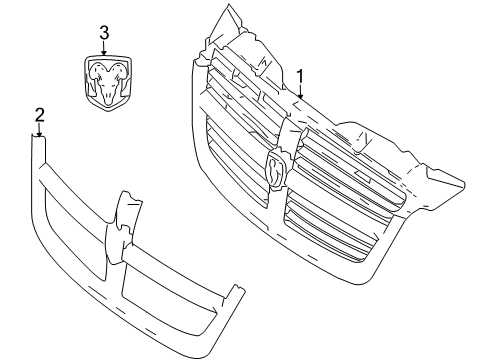 2009 Dodge Sprinter 2500 Cover, Front Diagram for 1GY48DX9AA