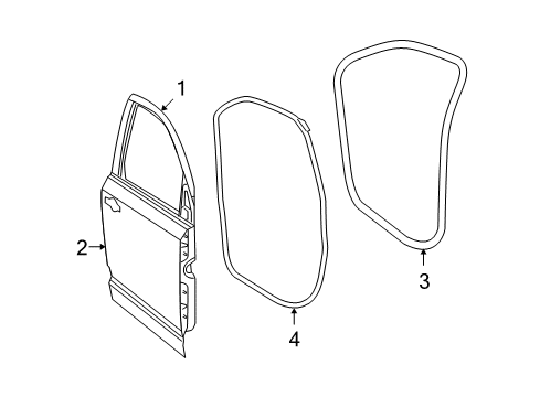 2013 Dodge Journey Outer Panel, Lower Diagram for 68067462AC