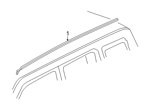 2007 Jeep Patriot Roof Molding Diagram for 5116251AC