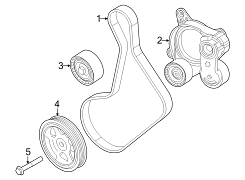 2024 Dodge Hornet Tensioner Bolt Diagram for 55371133AA