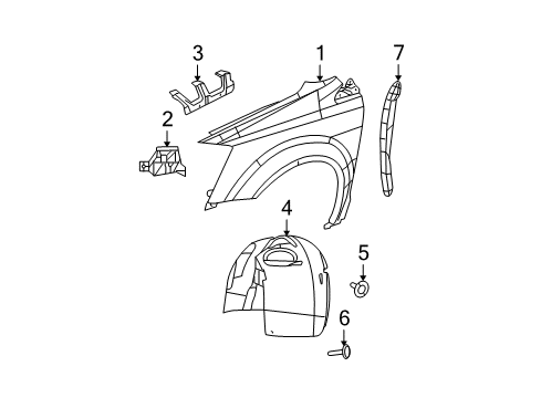 2014 Chrysler Town & Country Front Bracket Diagram for 68084829AA