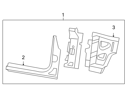 2012 Jeep Wrangler Front Pillar, Passenger Side Diagram for 55397010AE