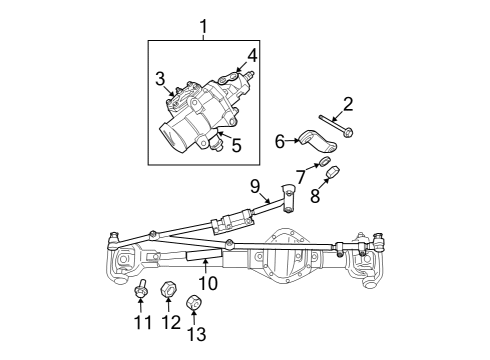 2003 Dodge Ram 2500 Power Steering Return Hose Diagram for 52113119AD