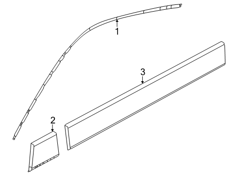 2025 Ram ProMaster EV Exterior Trim Diagram 1 - Thumbnail