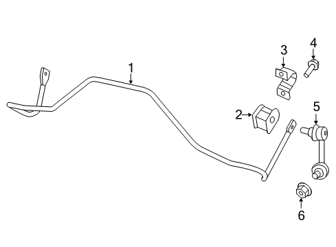 2007 Jeep Patriot Stabilizer Link Nut, Rear Diagram for 6508961AA