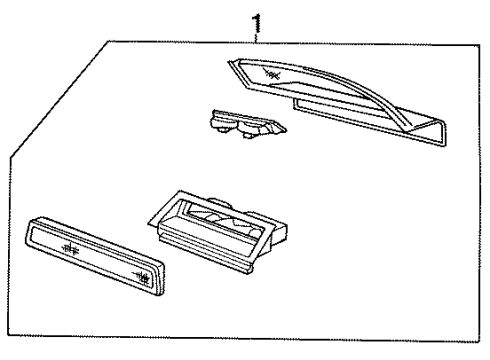 1991 Dodge Shadow High Mount Lamps Diagram