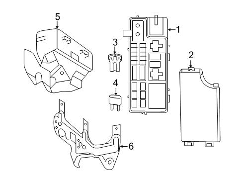2014 Jeep Patriot Module Diagram for 4692343AF