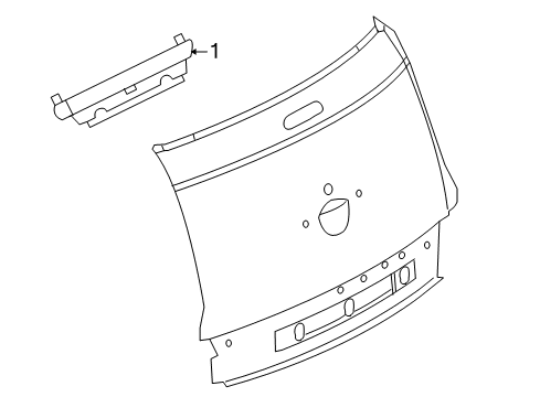 2006 Chrysler PT Cruiser High Mount Lamp, Center Diagram for 5303609AC