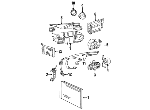 1984 Chrysler Executive Sedan Dehydrator Diagram for 4798590AC