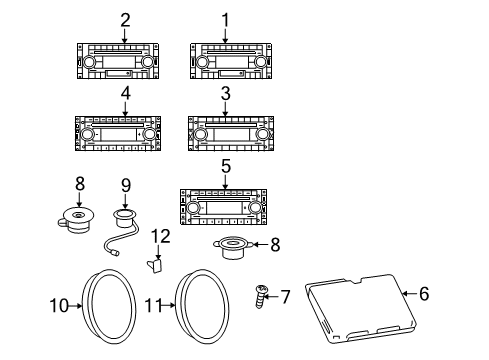 2006 Dodge Ram 2500 AM/FM Cd Cass Tape Diagram for 4274258