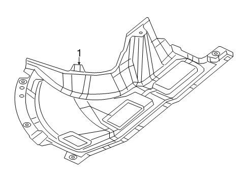 2024 Ram ProMaster EV Splash Shields Diagram