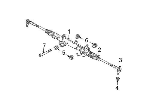 2002 Dodge Ram 1500 Steering Gear Diagram for RL106519AZ