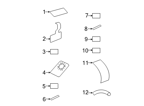 2022 Ram 2500 Emission Label Diagram for 68616119AA