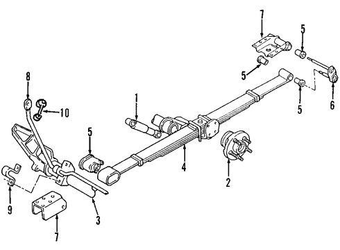 1996 Dodge Caravan Hub & Bearing Diagram for 4721515