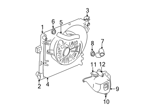 1999 Jeep Grand Cherokee Seal, Driver Side Diagram for 52079831AA