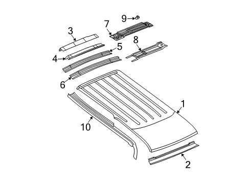 2006 Dodge Durango Mount Bracket Diagram for 55364088AA
