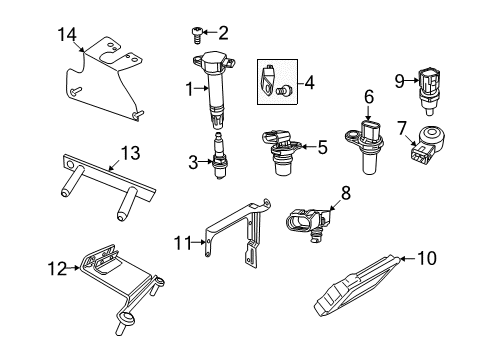 2009 Dodge Journey Spark Plug Diagram for SP0ZFR5F11