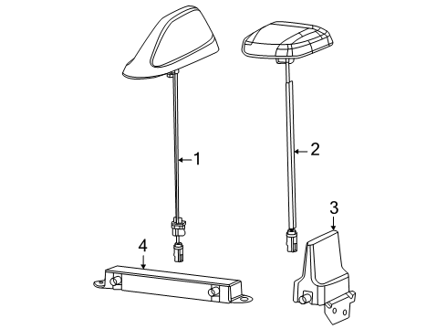 2025 Ram 1500 Antenna & Radio Diagram