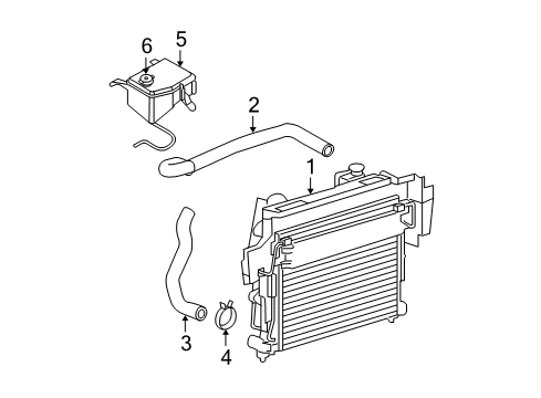 2009 Jeep Grand Cherokee Radiator & Components Diagram 5 - Thumbnail