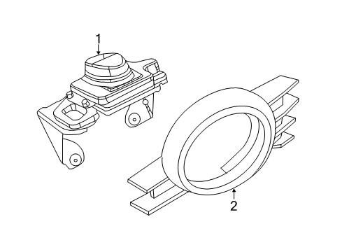2013 Chrysler 300 Bezel, Black Diagram for 68072153AB