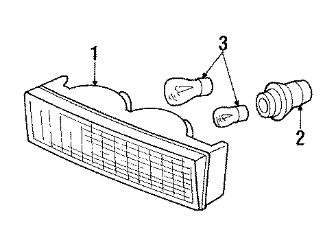 1989 Chrysler TC Maserati Park Lamps Diagram