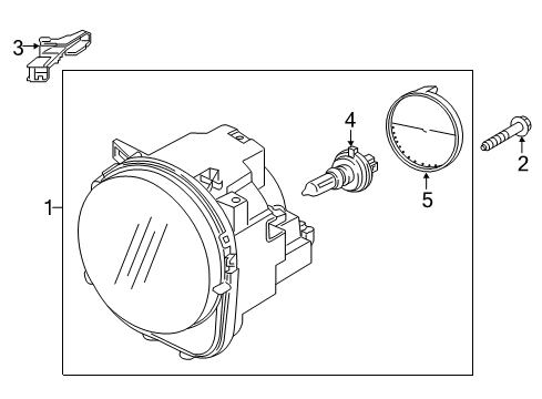 2016 Jeep Renegade Bulb Diagram for 68640163AA