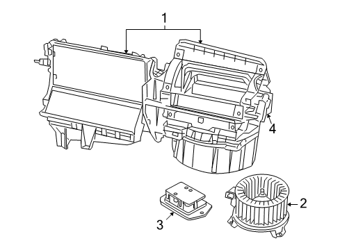 2008 Jeep Compass Blower Motor & Fan Diagram