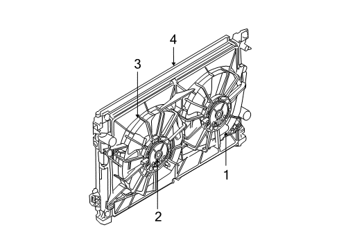 2004 Chrysler Pacifica Shroud Clip, Lower Diagram for 5102437AA