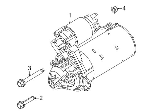 2020 Ram 1500 Starter Diagram for R8080460AB
