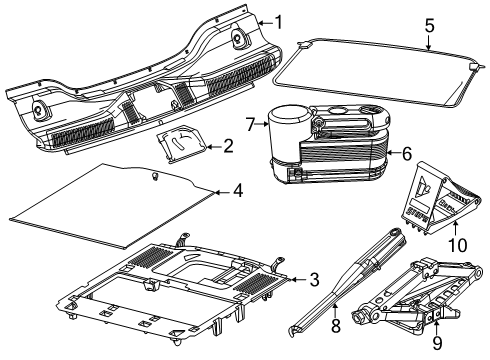 2024 Dodge Charger Daytona Interior Trim - Rear Body Diagram