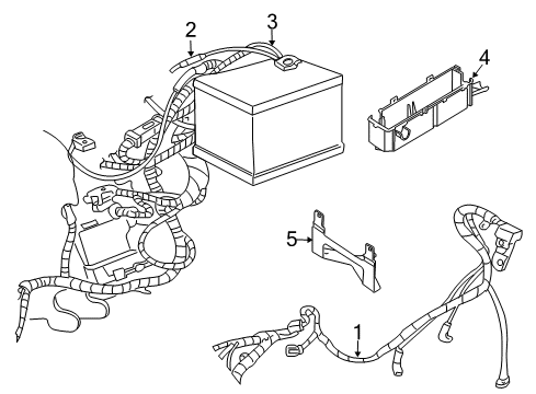 2000 Chrysler Concorde Harness, Front Diagram for 4759649AD